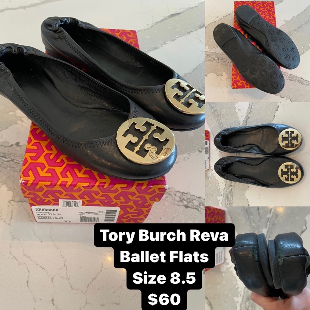 Tory Burch Reva ballet flats womens 8.5